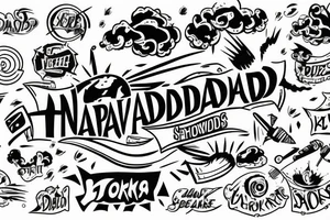 Tornado with the word Sparknado written in it tattoo idea