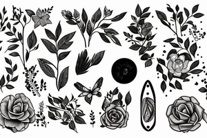 Nature mental health forearm tattoo idea
