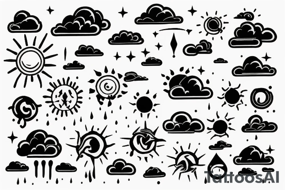 weather tattoo idea