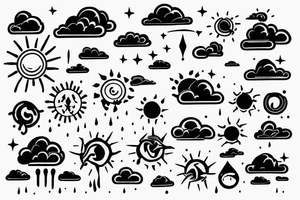 weather tattoo idea