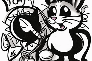 Tom the cat from Tom & jerry. tattoo idea