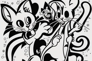 Tom the cat from Tom & jerry. tattoo idea