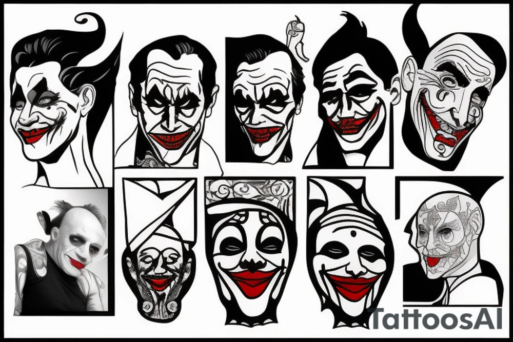The joker tattoo idea