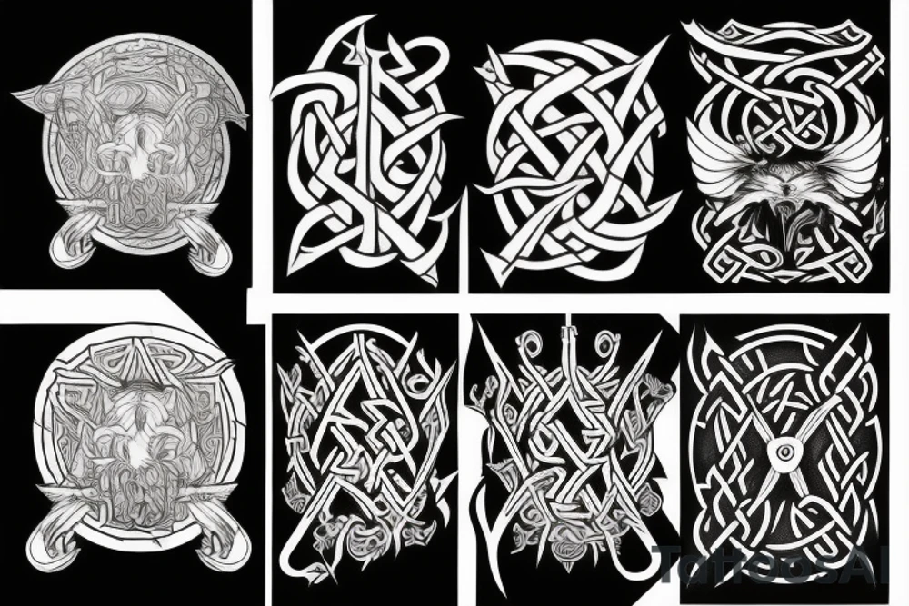 norse pegan odinn tattoo idea