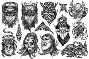 norse pegan odinn tattoo idea