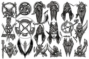 norse pegan odin tattoo idea