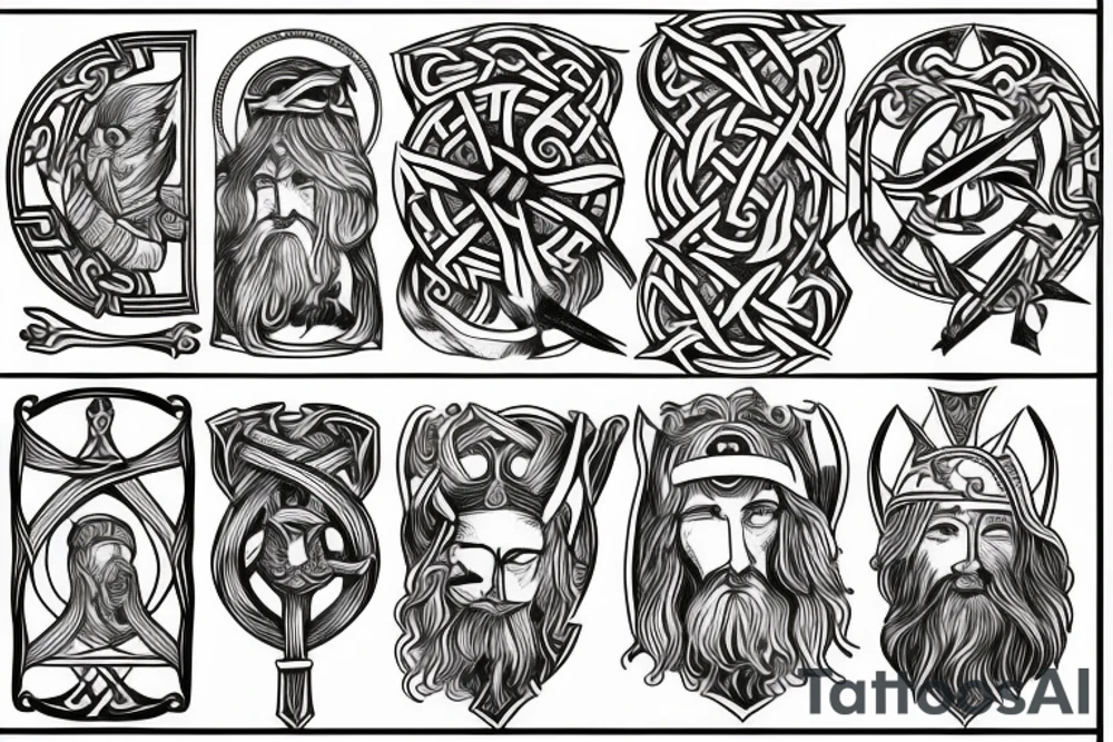 norse pegan odin tattoo idea