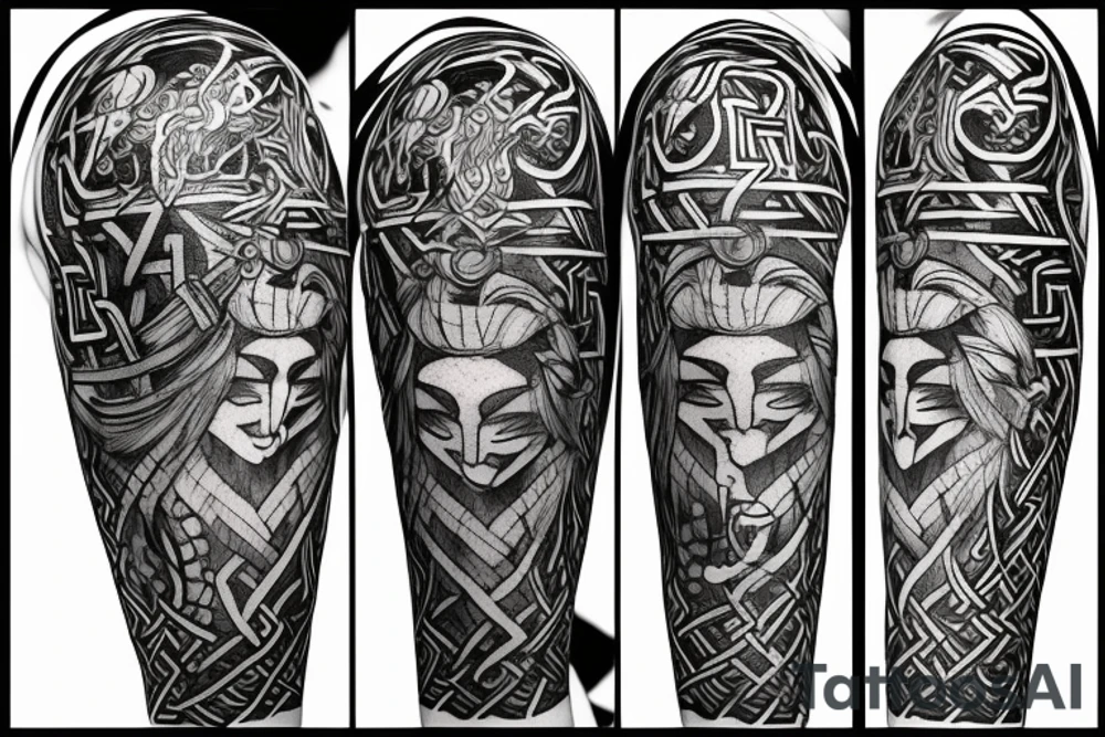 norse pegan odin tattoo idea