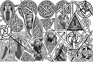 norse pegan odin tattoo idea