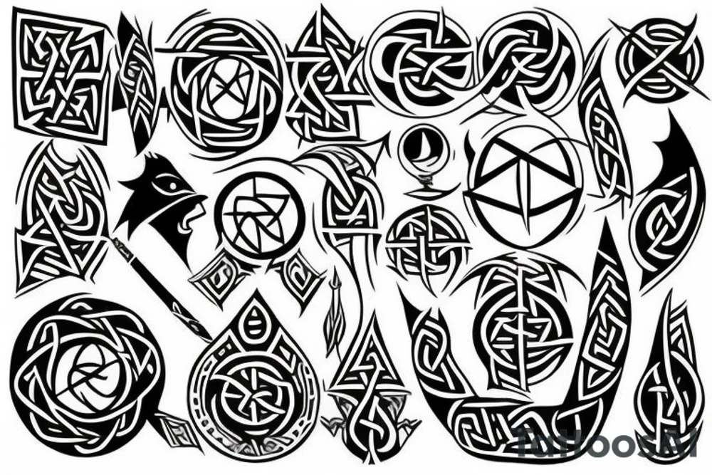 norse pegan odin tattoo idea