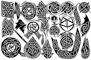 norse pegan odin tattoo idea