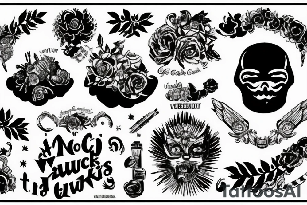 Only the word Glückwärts, add the date 28.11.2022 tattoo idea