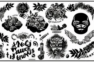 Only the word Glückwärts, add the date 28.11.2022 tattoo idea