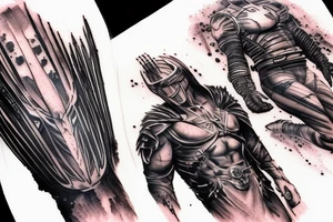 Sleeve tattoo. Predator killing Magneto. tattoo idea