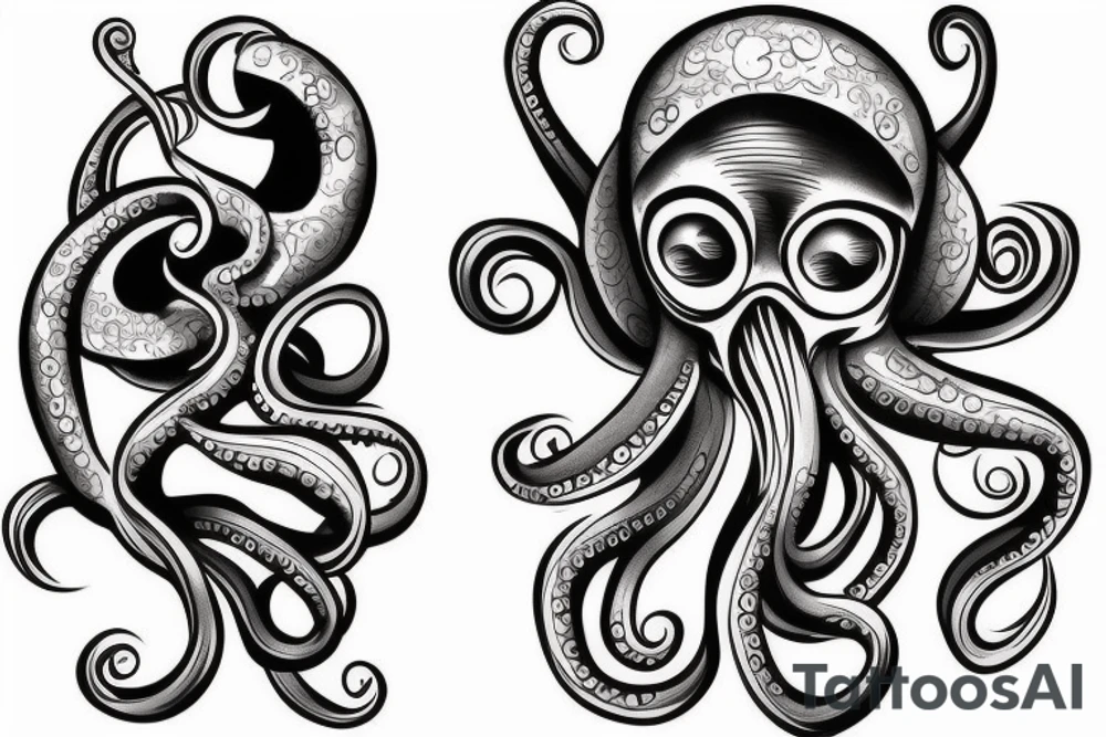 Shoulder Octopus tattoo idea