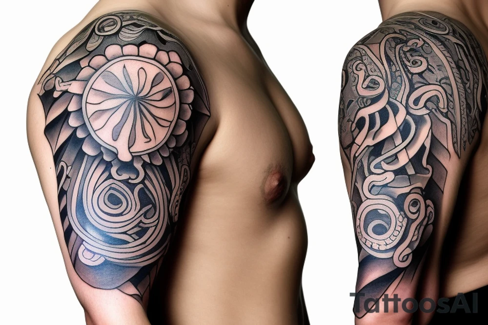 Shoulder Octopus tattoo idea