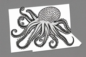 Flower octopus tattoo idea
