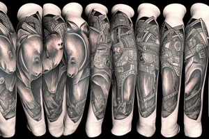 rhino in armor tattoo idea