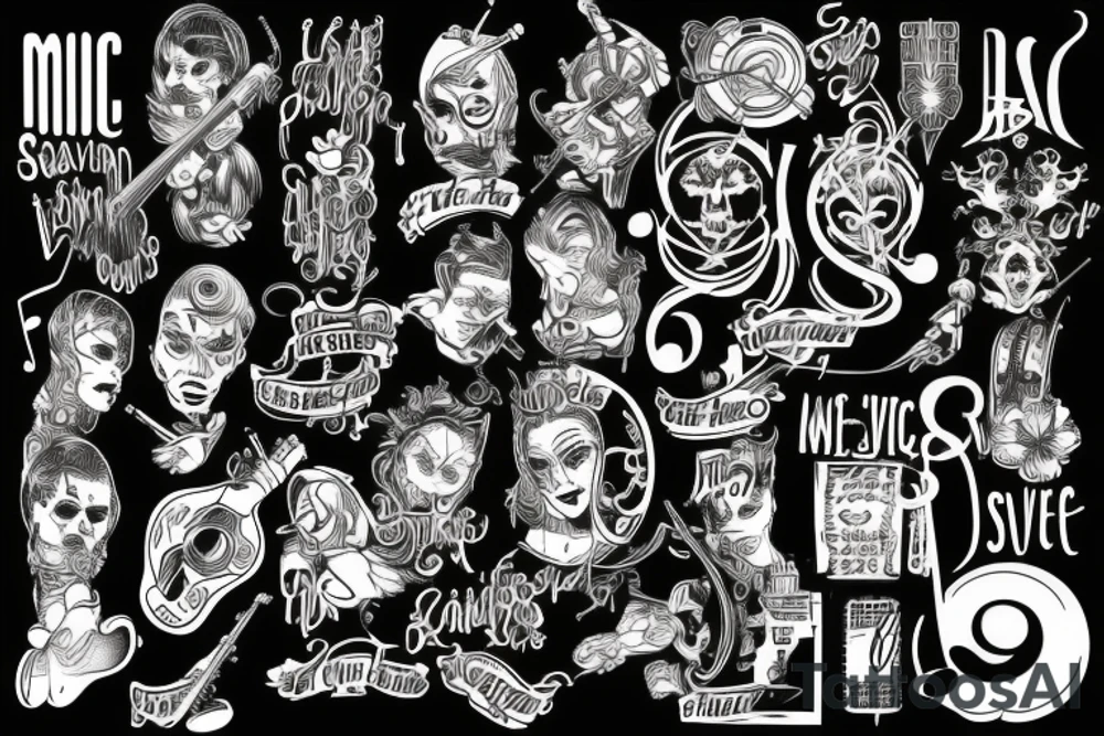music is my savior tattoo idea