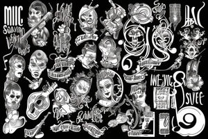 music is my savior tattoo idea