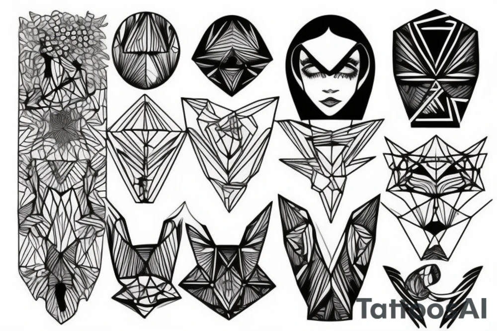 geometric tattoo idea