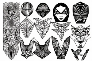 geometric tattoo idea