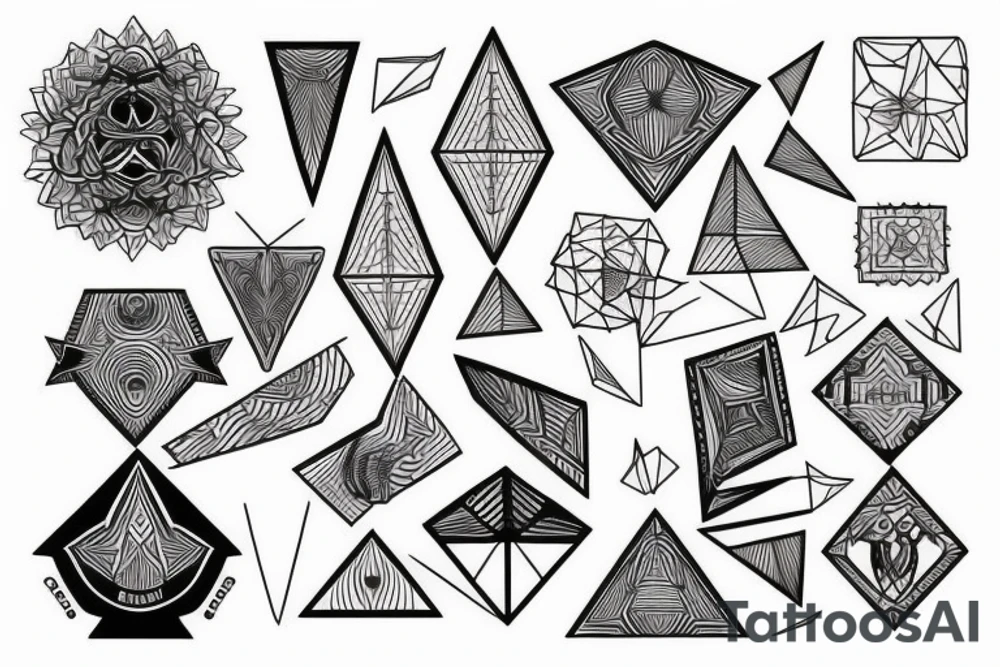 geometric tattoo idea
