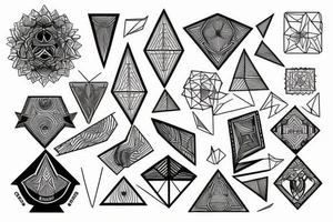geometric tattoo idea
