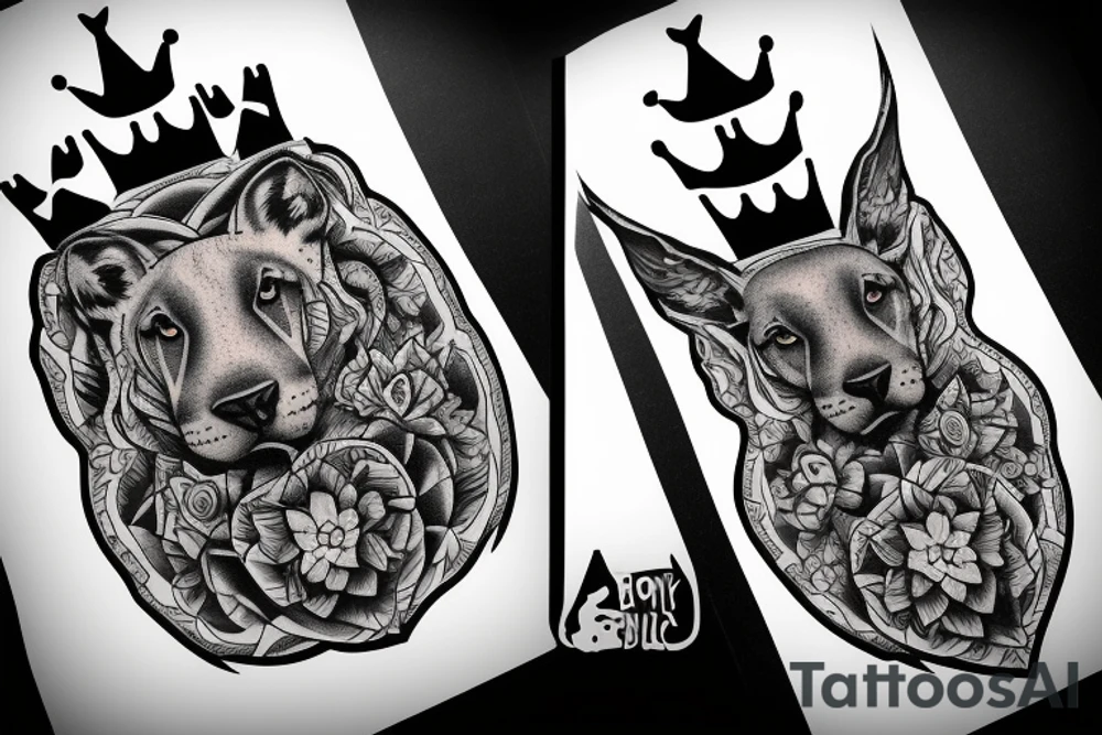 born an animal become a king tattoo idea