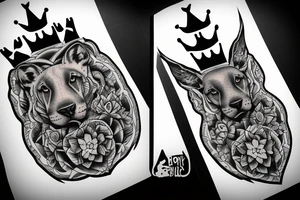 born an animal become a king tattoo idea
