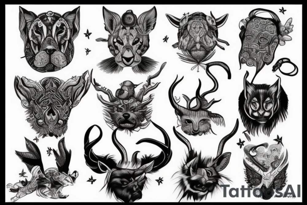 born an animal become a god tattoo idea