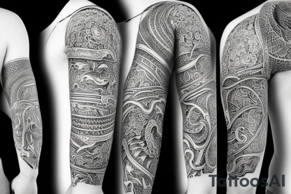 elephant tiger tattoo idea