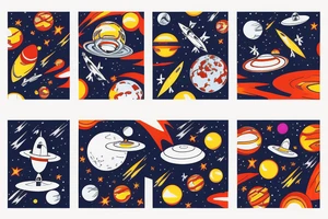 Starship in space flying away from Mars tattoo idea