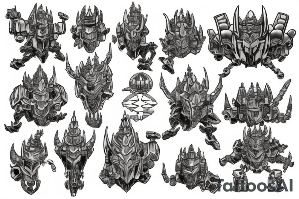 unicron tattoo idea