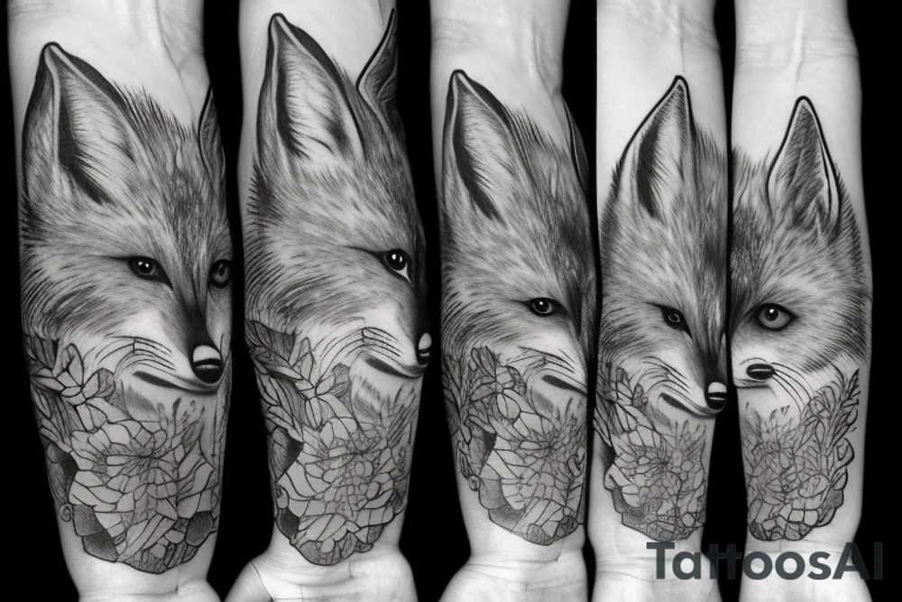 Garbs, fox, children tattoo idea