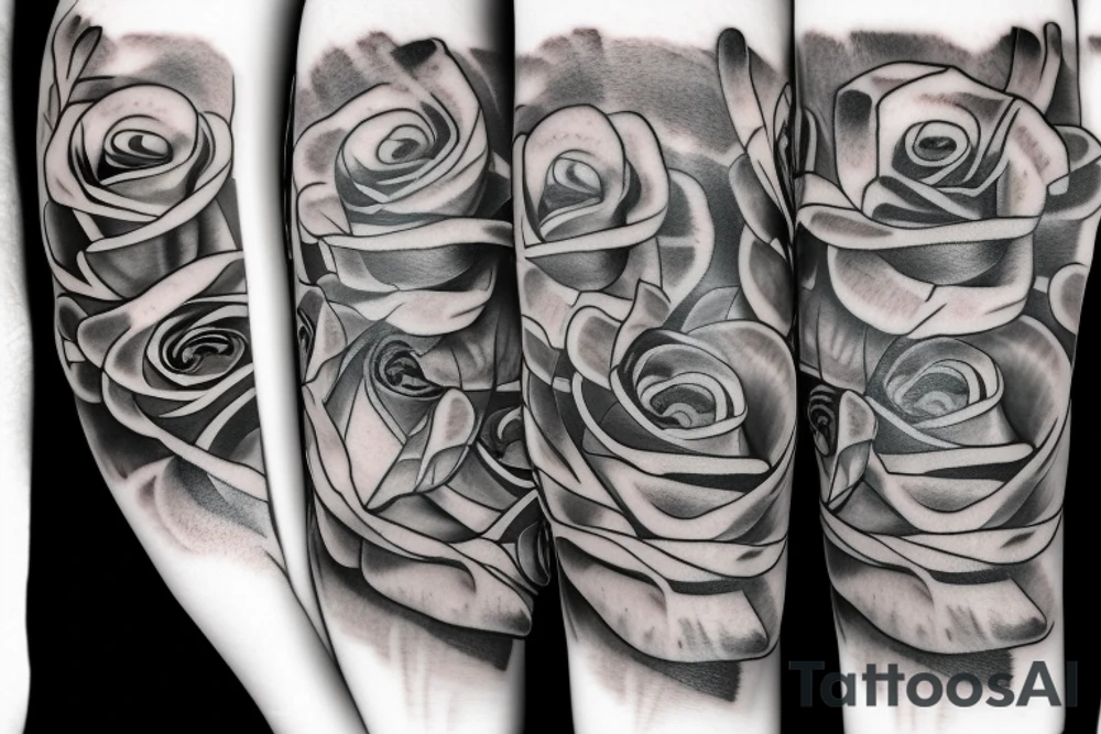 lion
roses tattoo idea