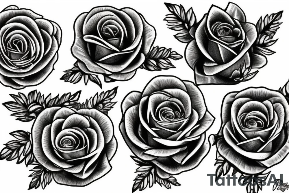 lion
roses tattoo idea