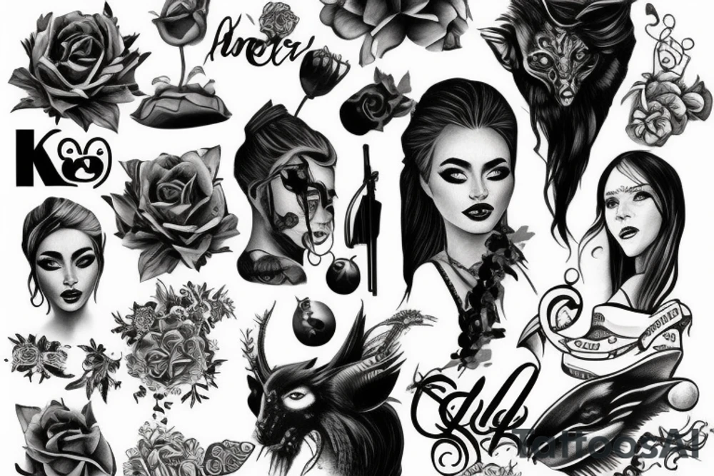 king queen tattoo idea
