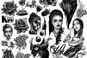 king queen tattoo idea