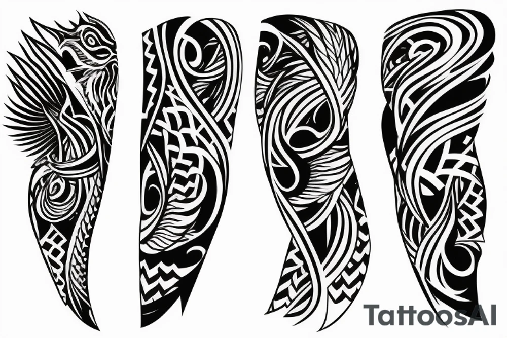 tribal dragon tattoo wrap around arm for females tattoo idea