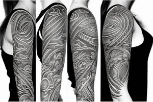tribal dragon tattoo wrap around arm for females tattoo idea