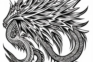 tribal dragon tattoo around arm for females tattoo idea