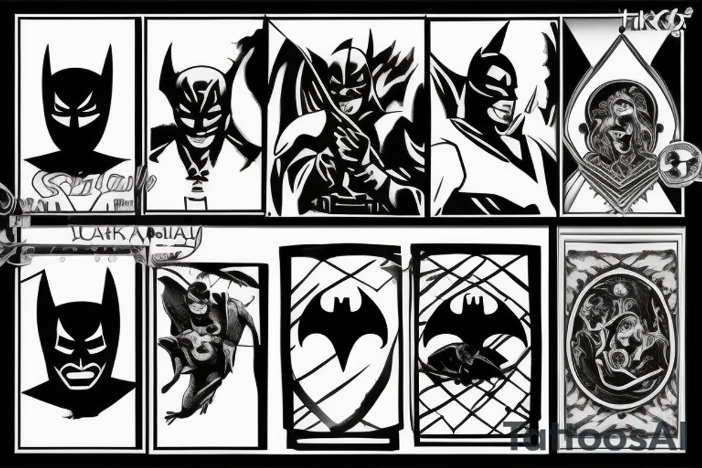 dark knight logo tattoo idea