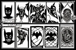 dark knight logo tattoo idea
