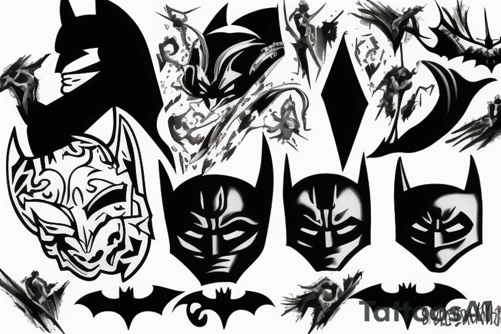 dark knight logo tattoo idea