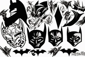 dark knight logo tattoo idea