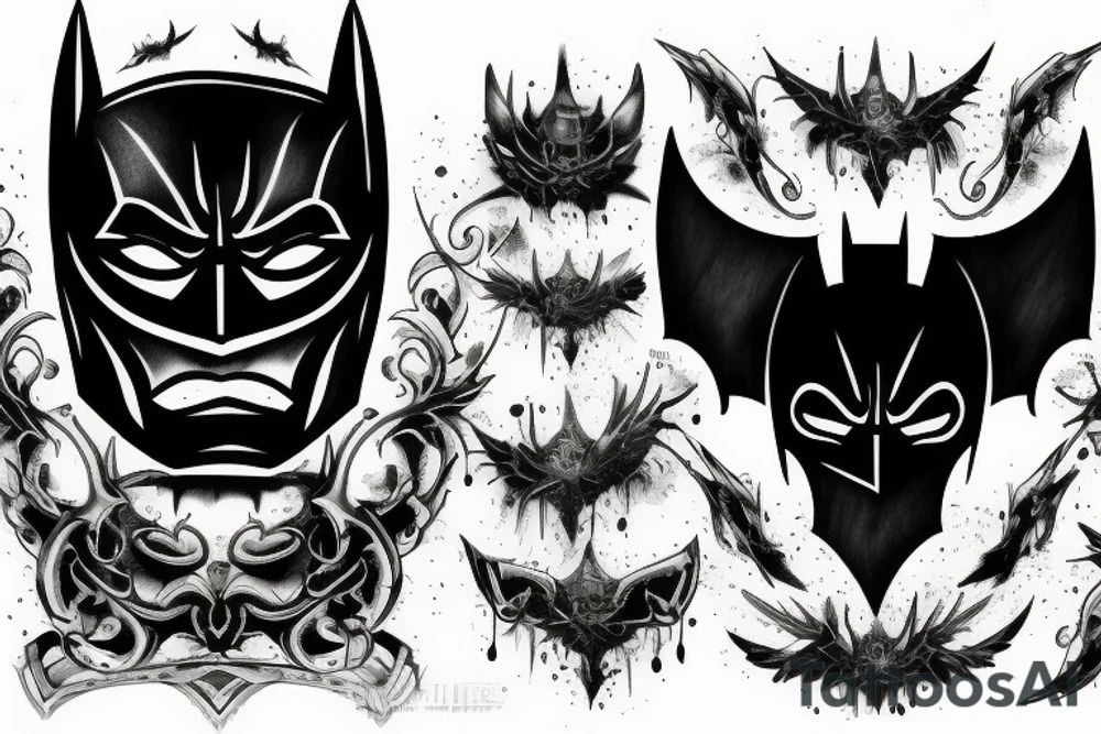 dark knight logo tattoo idea