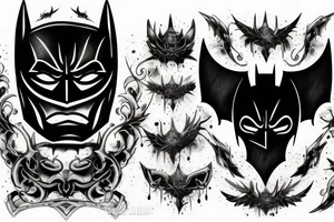 dark knight logo tattoo idea