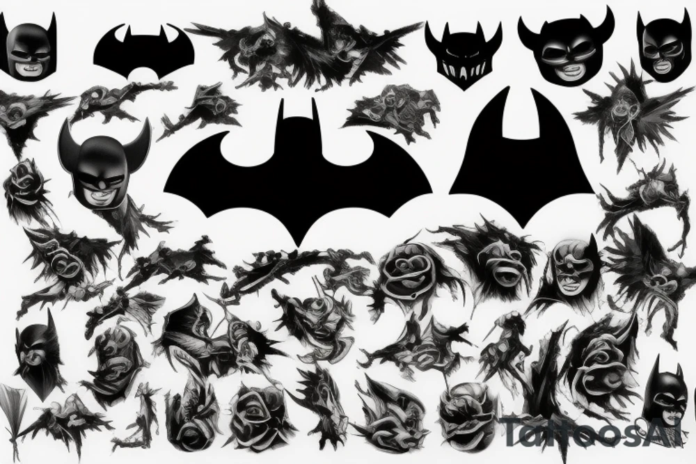 dark knight logo tattoo idea
