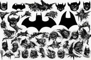 dark knight logo tattoo idea